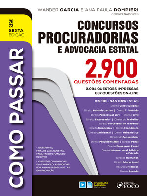 cover image of Como Passar em Concursos de Procuradorias e Advocacia Estatal